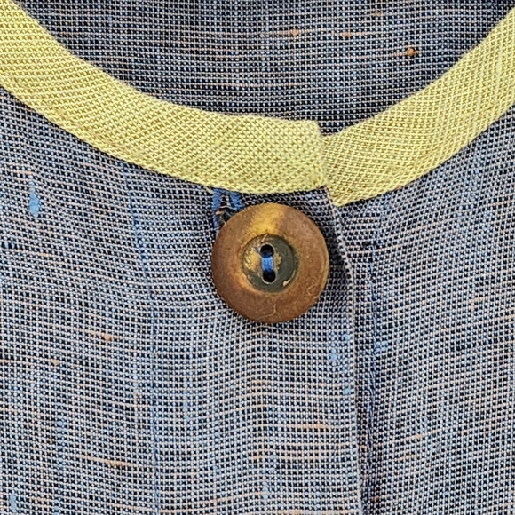 Bodil Women's 100% Linen Long Sleeves Button Front Blouse - S - Picture 3 of 7